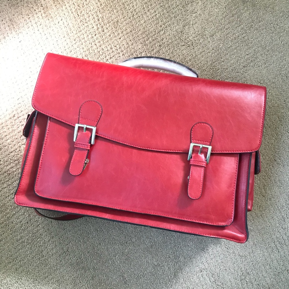 DSLR Camera Bag | Red Leather | BRAND NEW